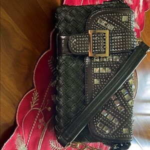 Elegant Black Studded Women's Bag